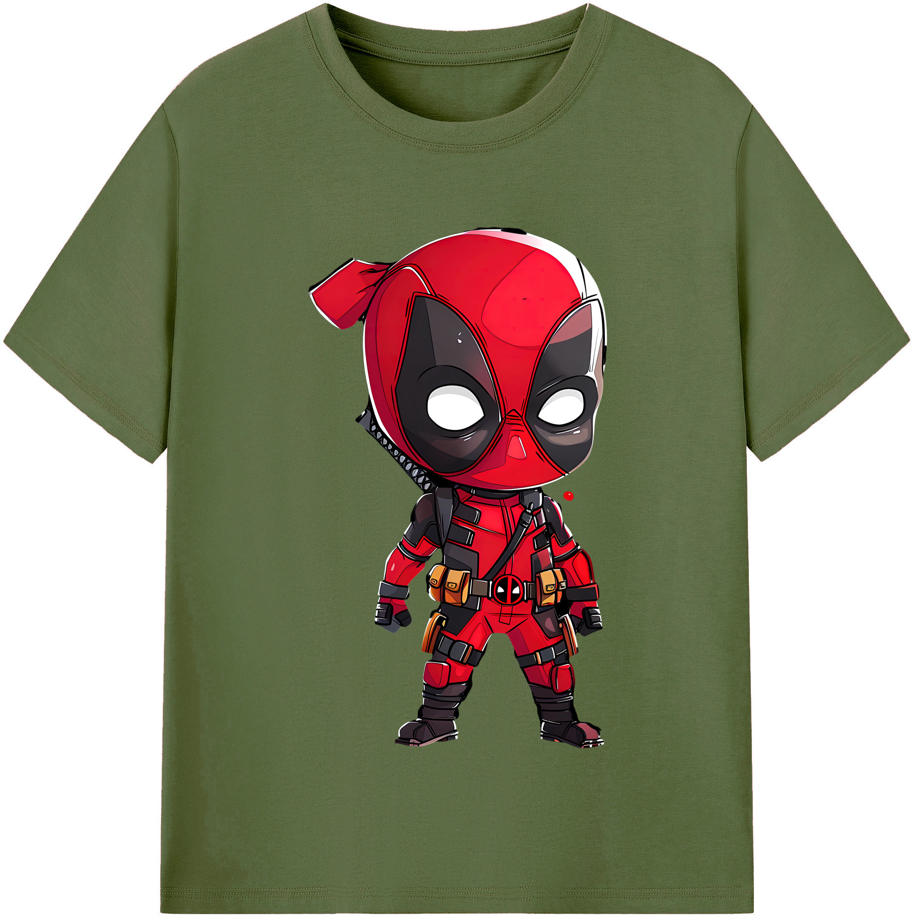 （画像用） Deadpool デッドプール 綿100％半袖Tシャツ（フロントプリント）